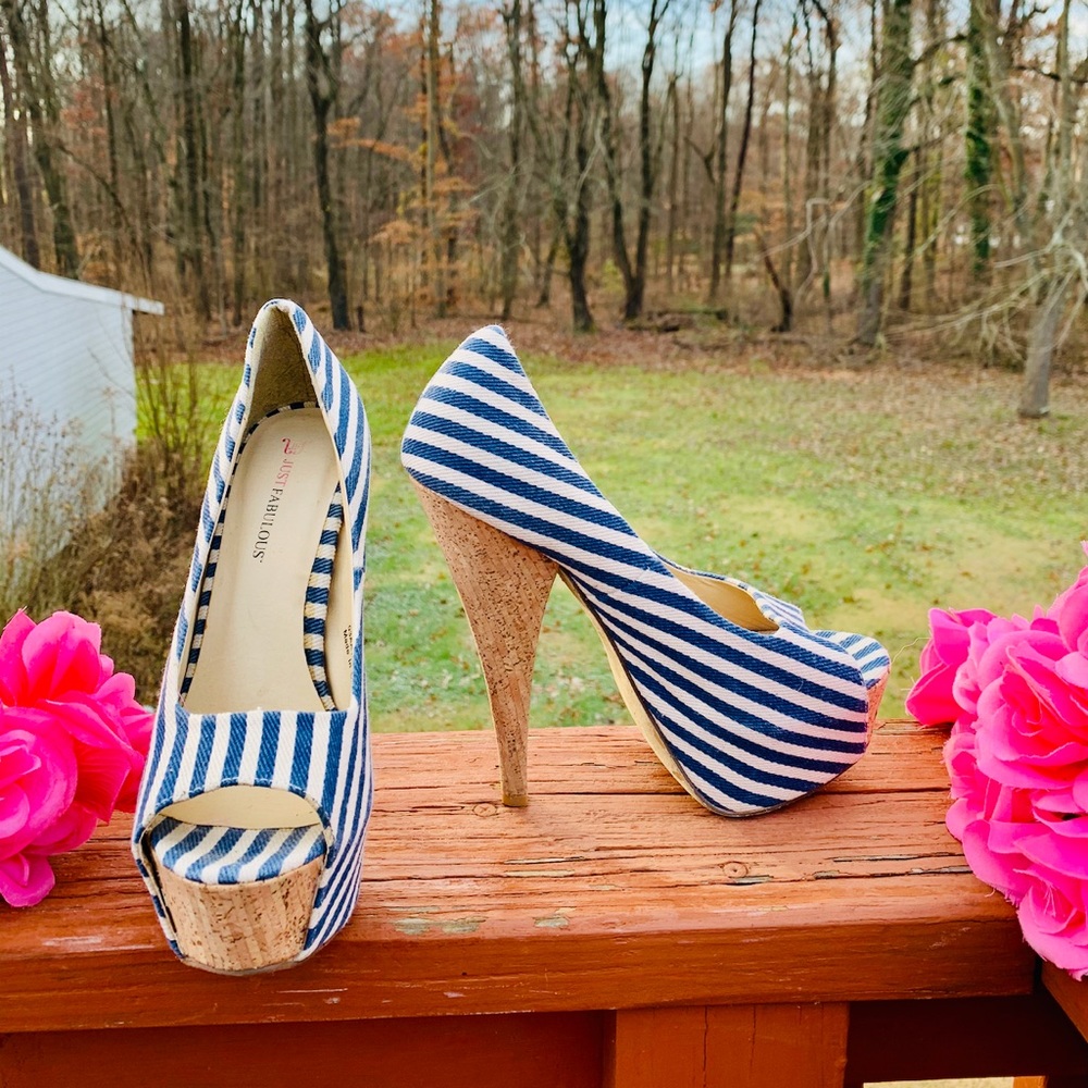 JUST FABULOUS OPEN TOE HIGH HEELS